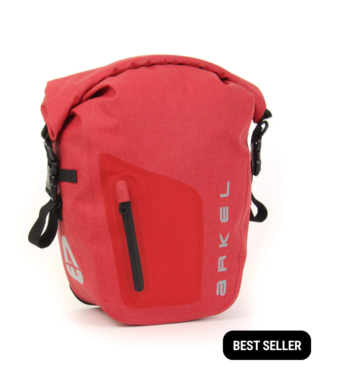 Arkel Orca - 17.5L x1  Pannier Red